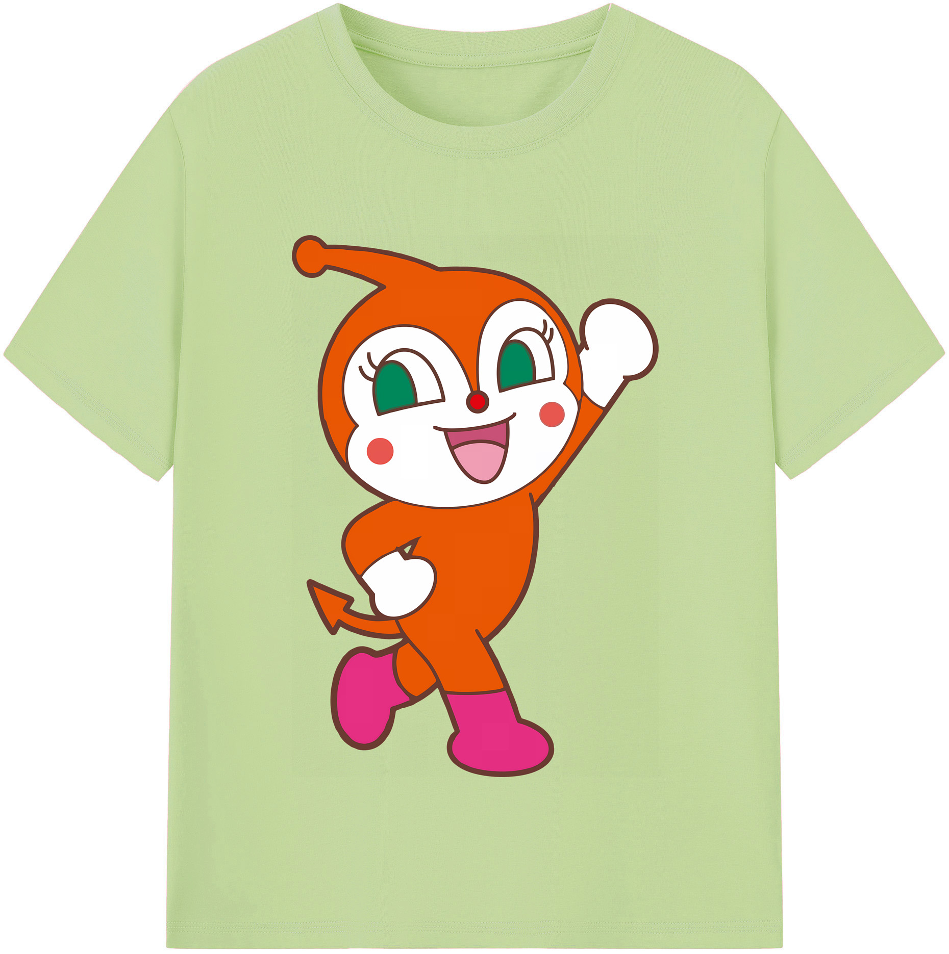 （画像用） アンパンマン Anpanman 綿100％半袖Tシャツ（フロントプリント）
